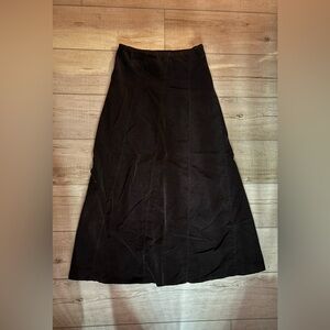 Brown corduroy maxi skirt